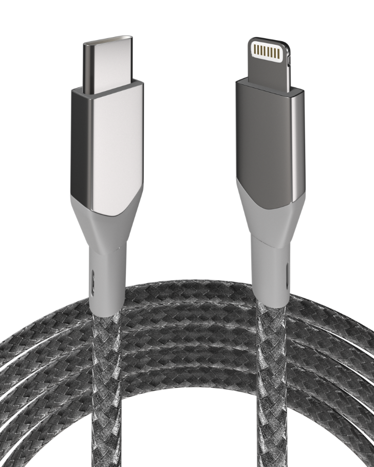 6 FT LIGHTNING TO USB TYPE C CABLE (AMPSENTRIX) (INFINITY)